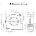 DC 12V faible bruit du ventilateur Fan